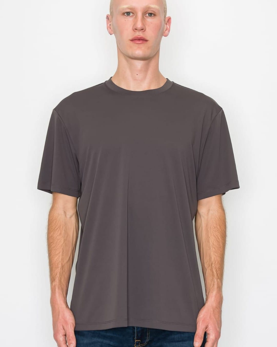 PLAYERA GRIS LISA DE CABALLERO IMT01