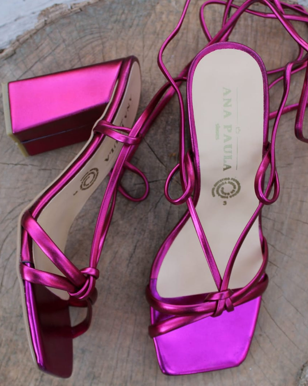 ZAPATILLAS DE ALPARGATAS ROSA MAGENTA METÁLICO