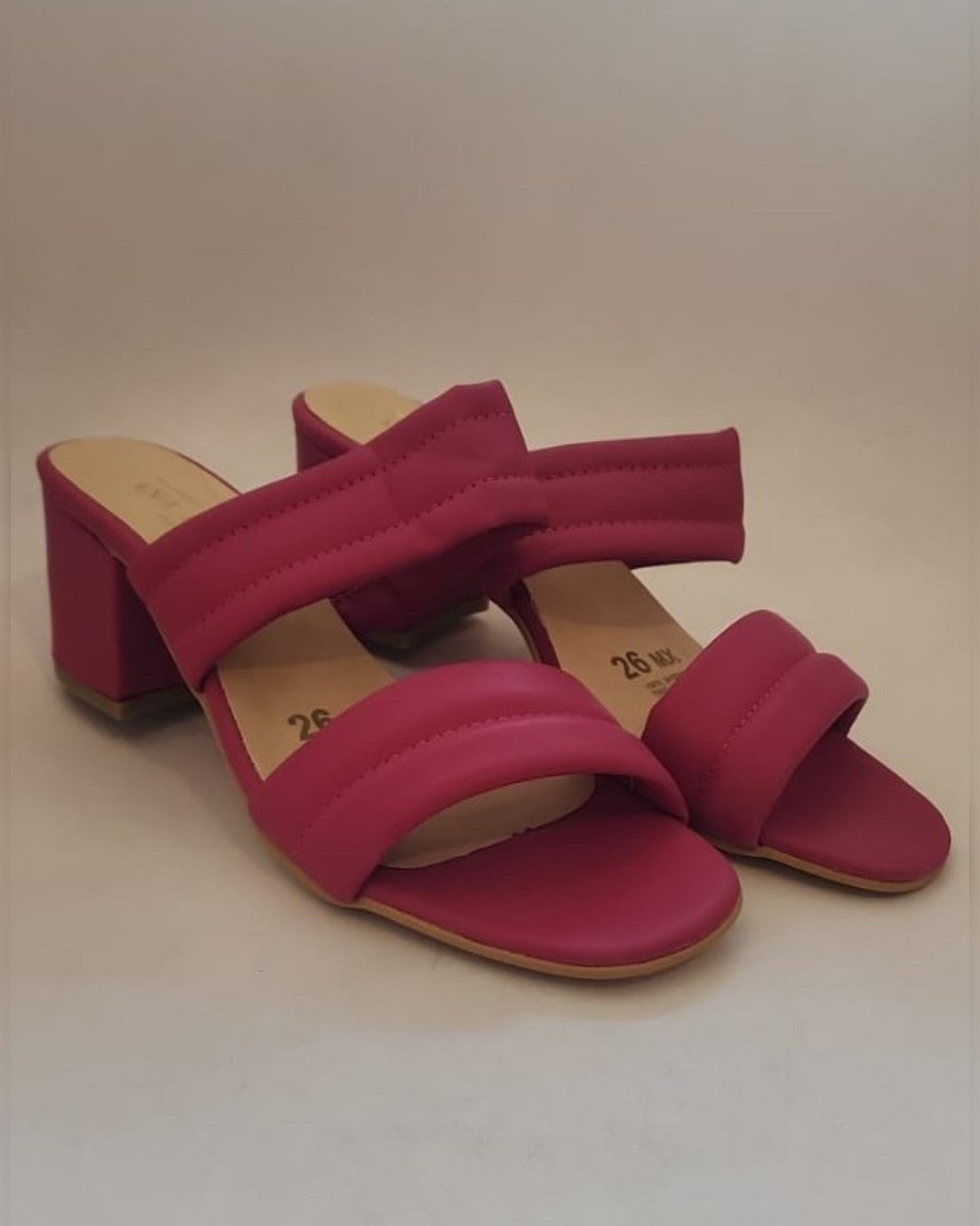 ZAP-2027 ZAPATILLAS DE DOS CHINELAS ROSAS