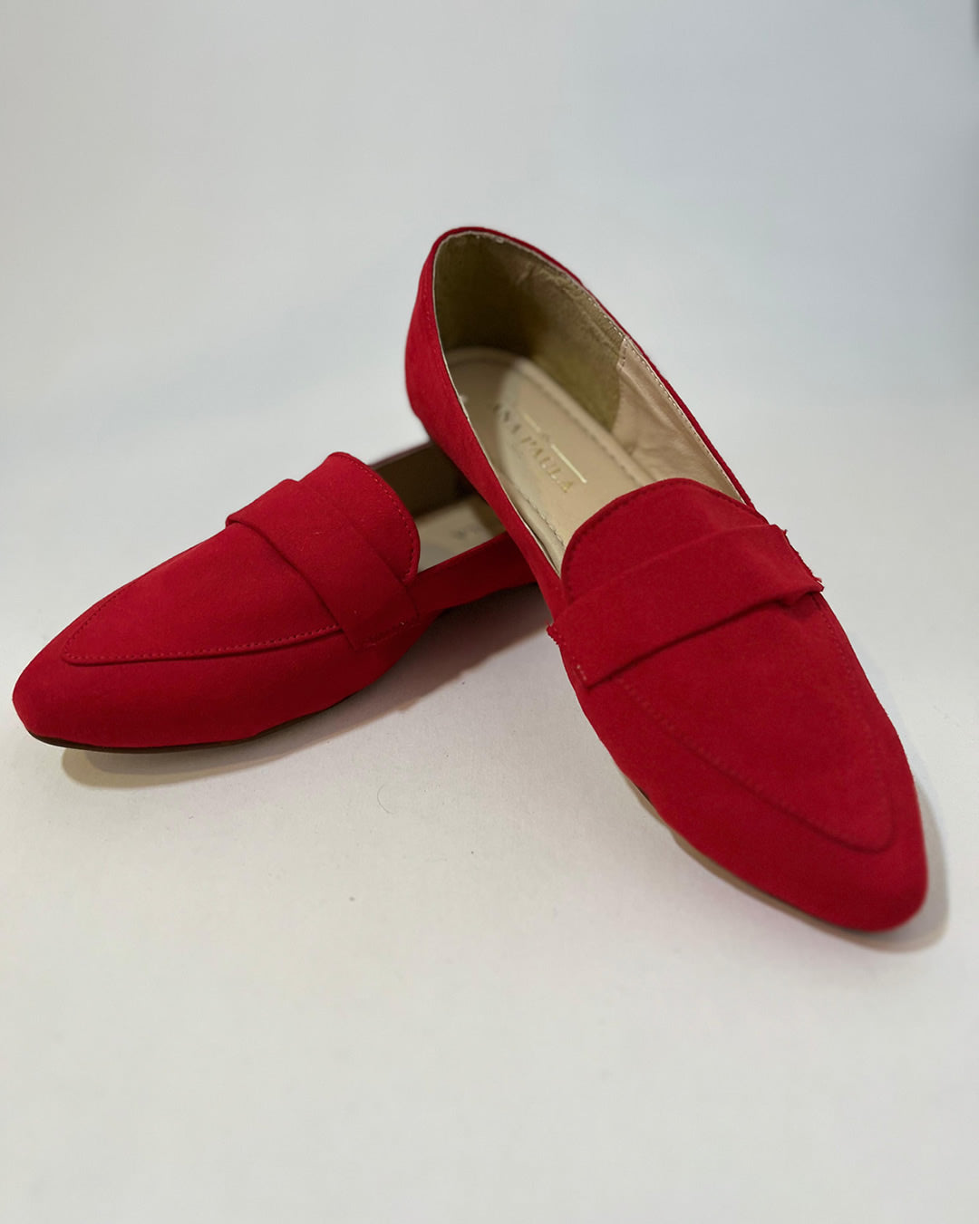 BALLERINAS DE TERCIOPELO ROJAS