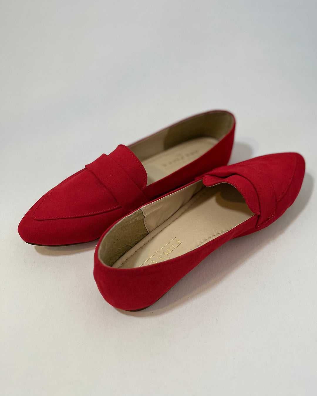 BALLERINAS DE TERCIOPELO ROJAS