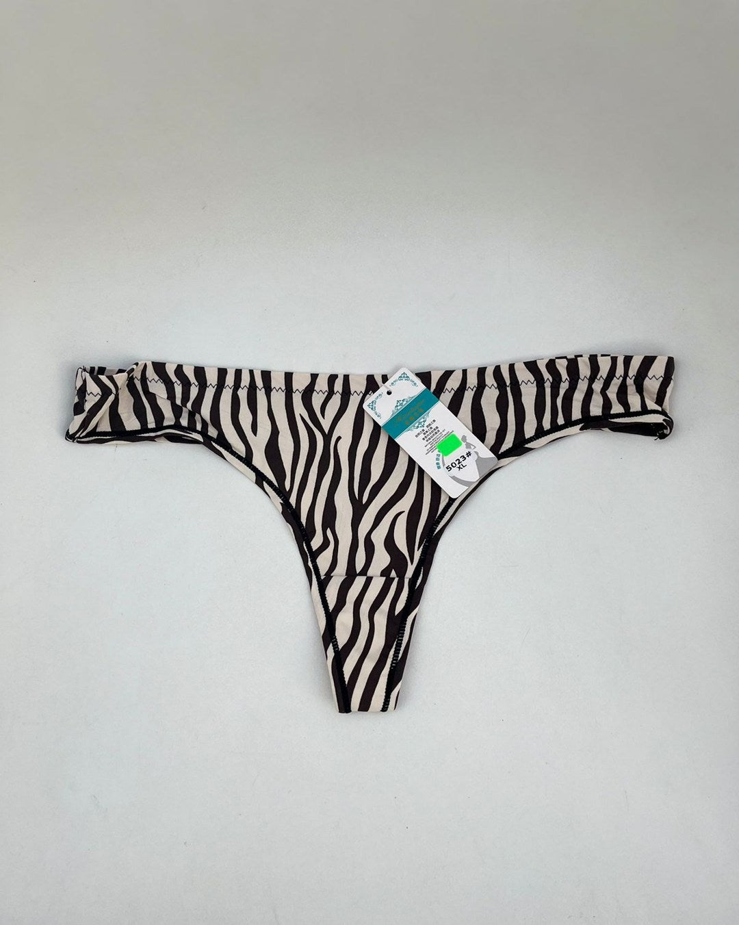 TANGA DE LICRA ESTAMPADA DE ANIMAL PRINT