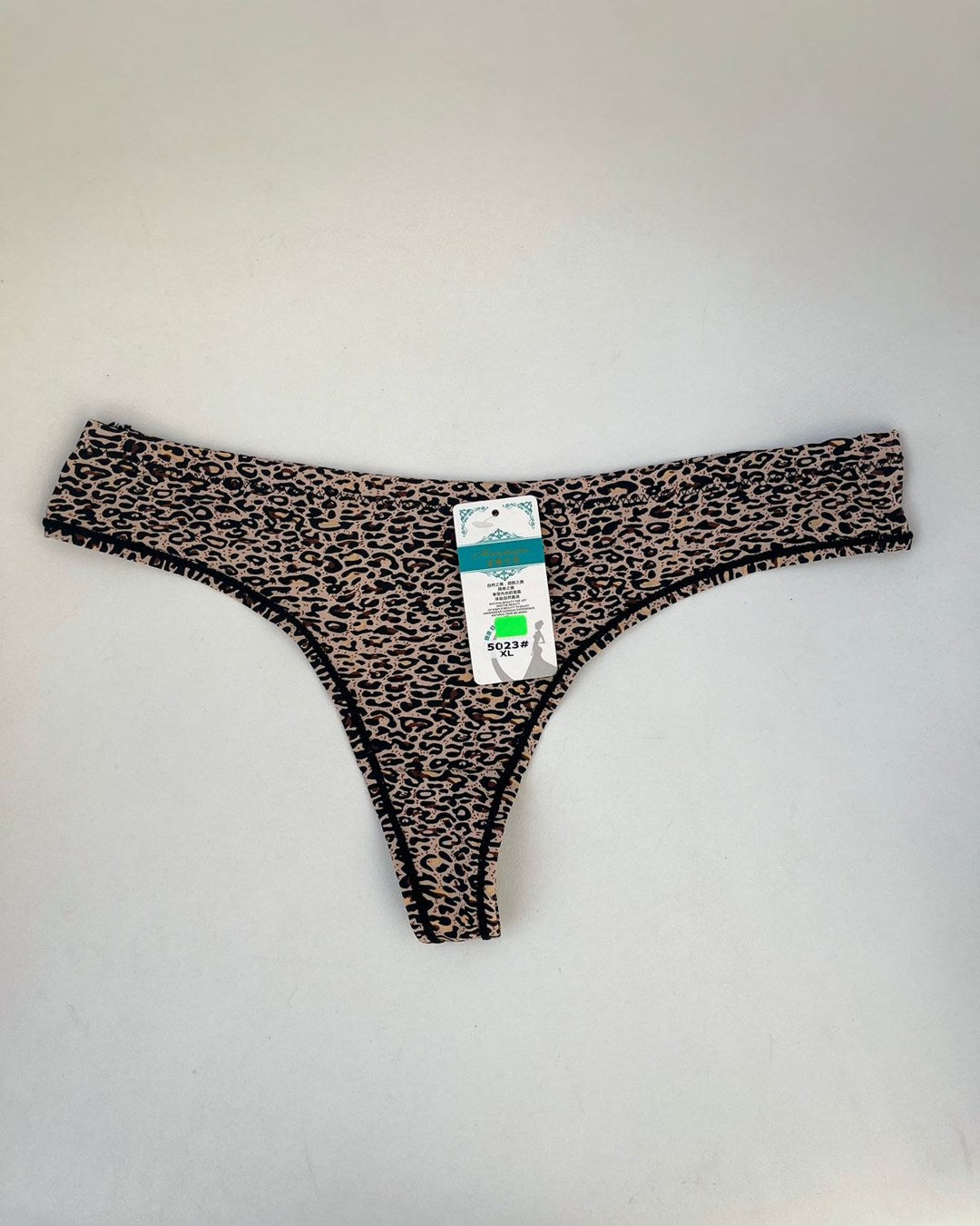 TANGA DE LICRA ESTAMPADA DE ANIMAL PRINT