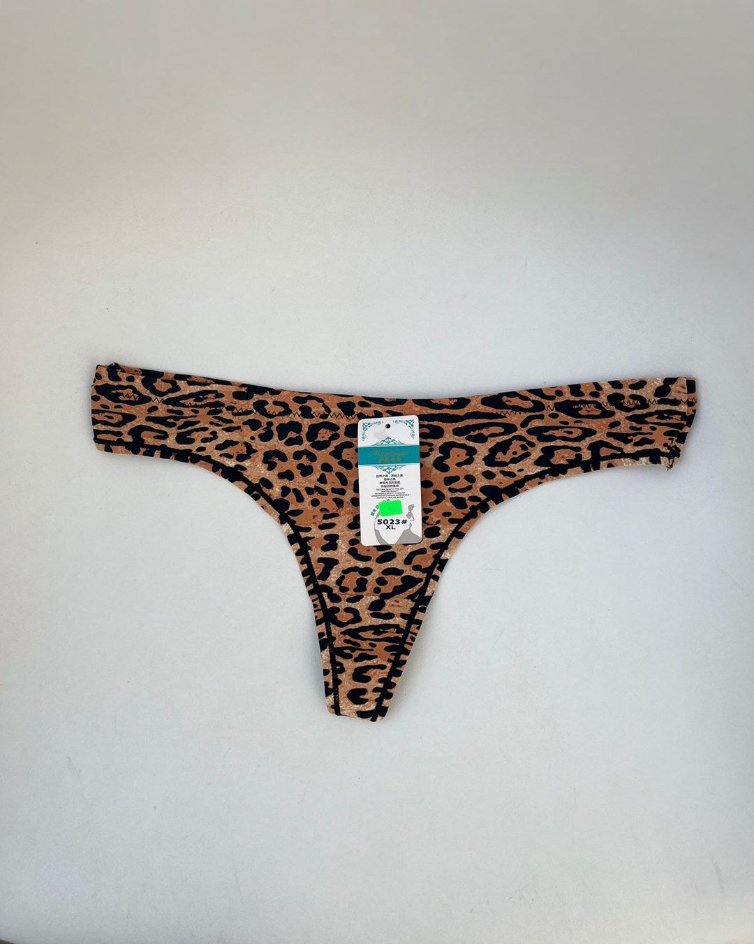 TANGA DE LICRA ESTAMPADA DE ANIMAL PRINT