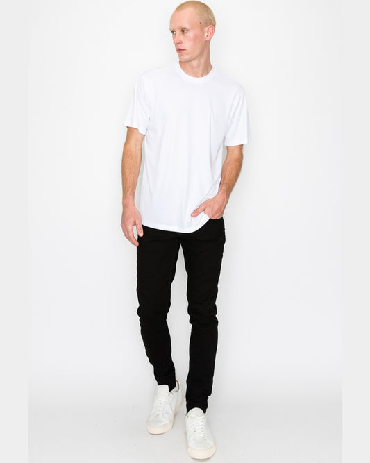 PLAYERA BLANCA LISA DE CABALLERO IMT01