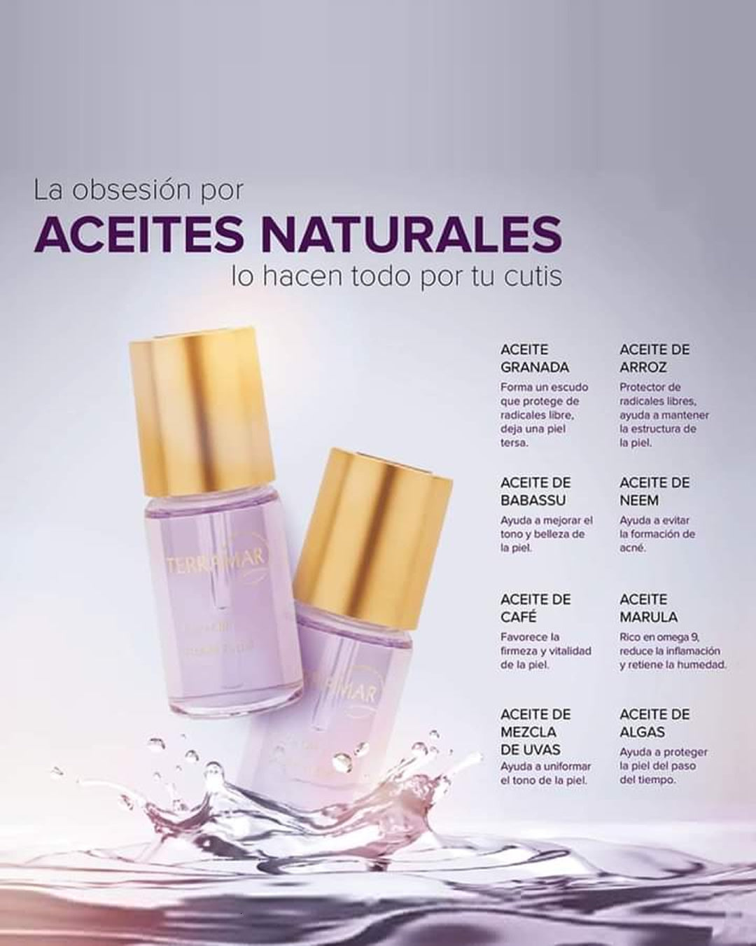 ACEITE FACIAL PARA TODO TIPO DE PIEL TERRAMAR DE 30 ML.