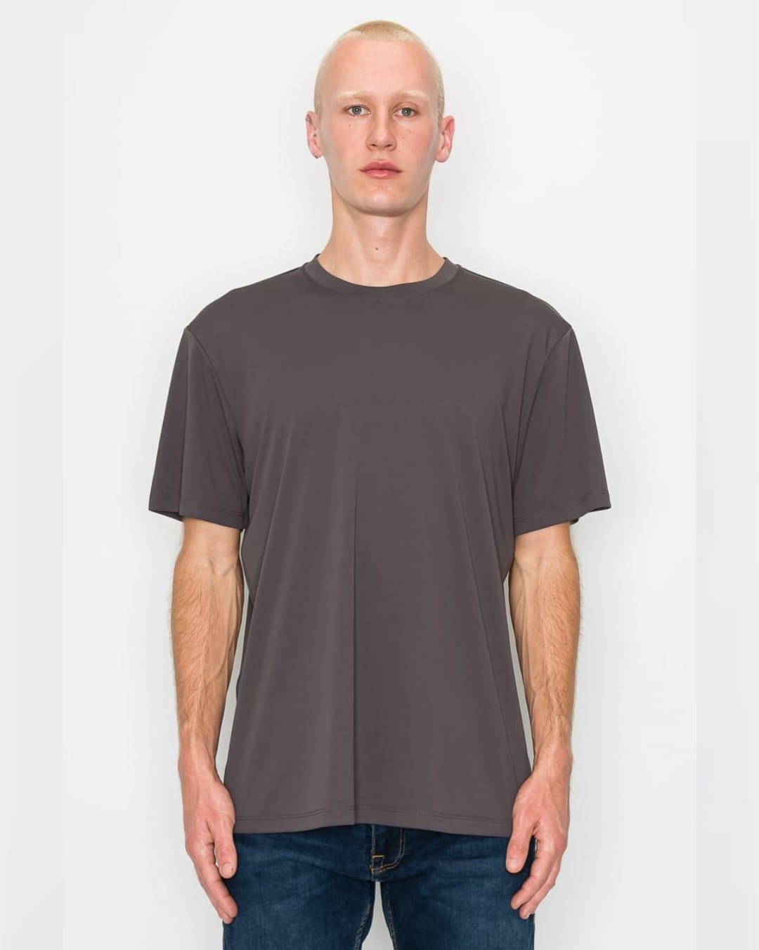 PLAYERA GRIS LISA DE CABALLERO IMT01
