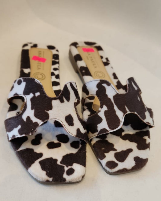 SAN-5036 SANDALIAS DE PISO, DE ANIMAL PRINT VACA