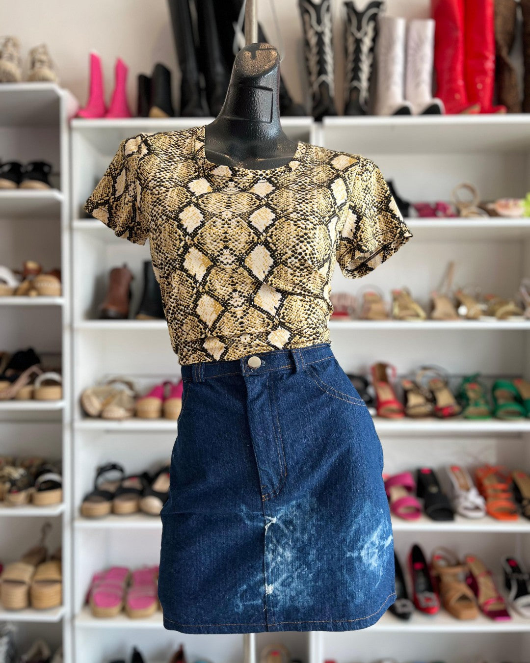 S0237 BLUSA ANIMAL PRINT VÍBORA