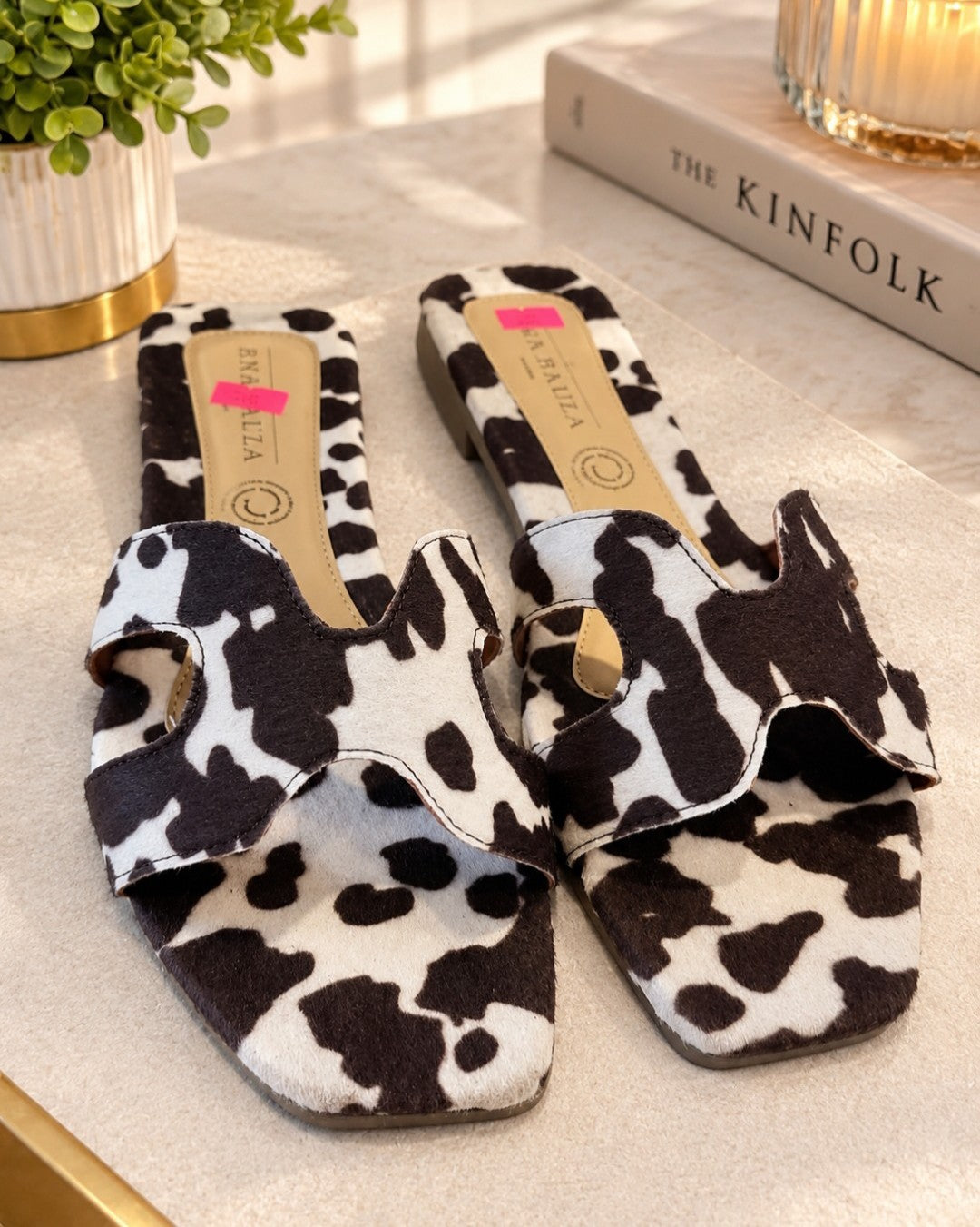 SAN-5036 SANDALIAS DE PISO, DE ANIMAL PRINT VACA