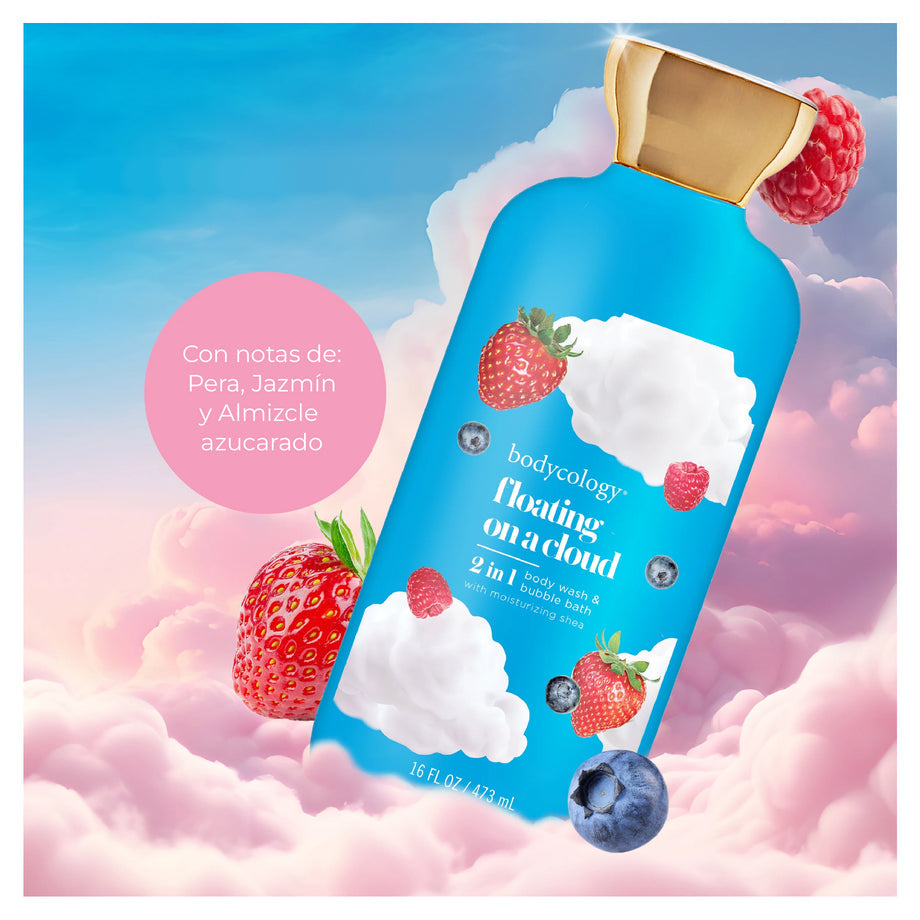 CP002 BODYCOLOGY 2 IN 1 BODY WASH & BUBBLE BATH FLOATING ON A CLOUD