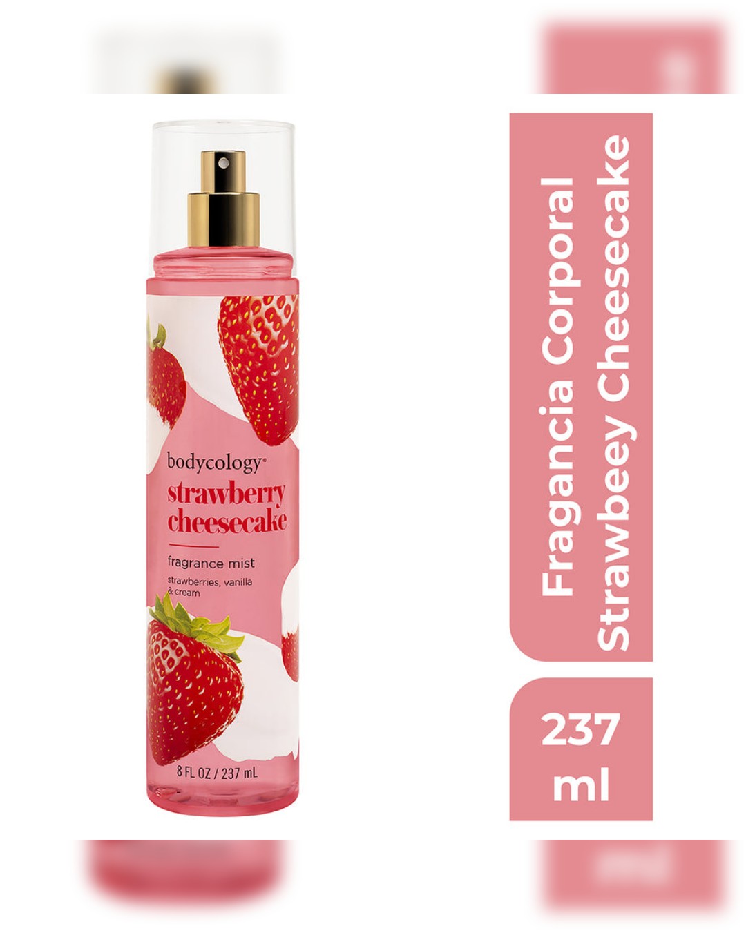 CP010 BODYCOLOGY FRAGANCIA CORPORAL EN SPRAY STRAWBERRY CHEESECAKE