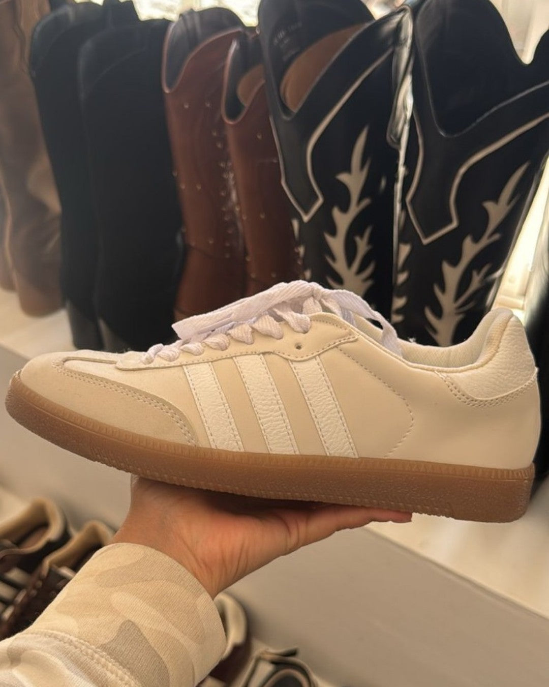 TENIS BLANCO CON NUDE TEN-3015