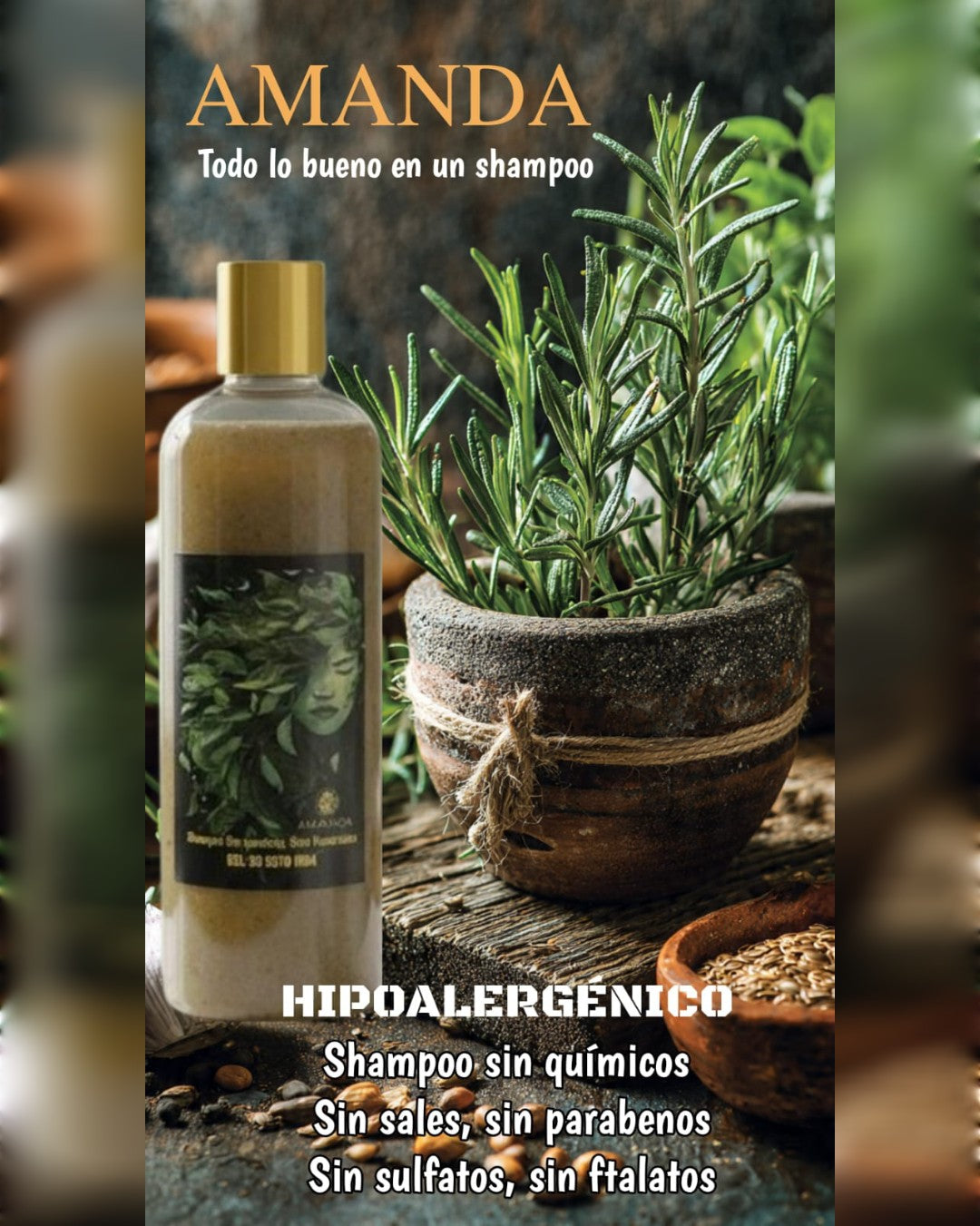 SHAMPOO AMANDA PARA EL CRECIMIENTO DEL CABELLO