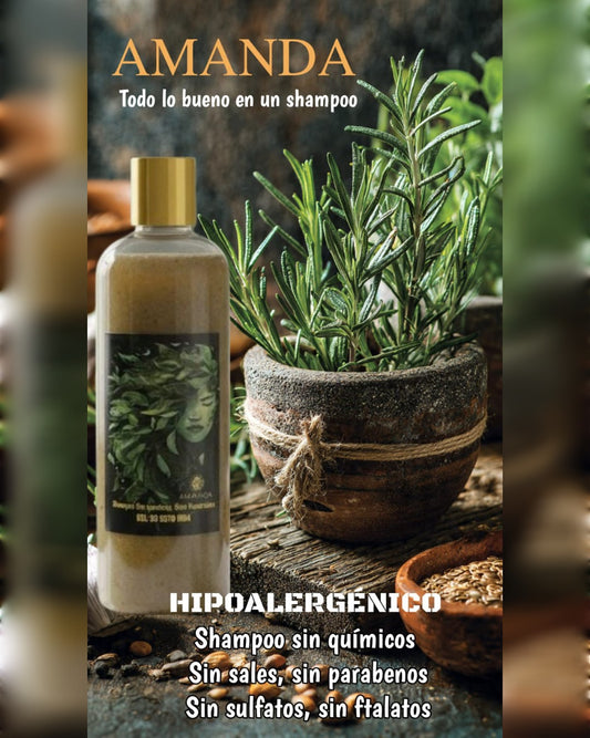 SHAMPOO AMANDA PARA EL CRECIMIENTO DEL CABELLO