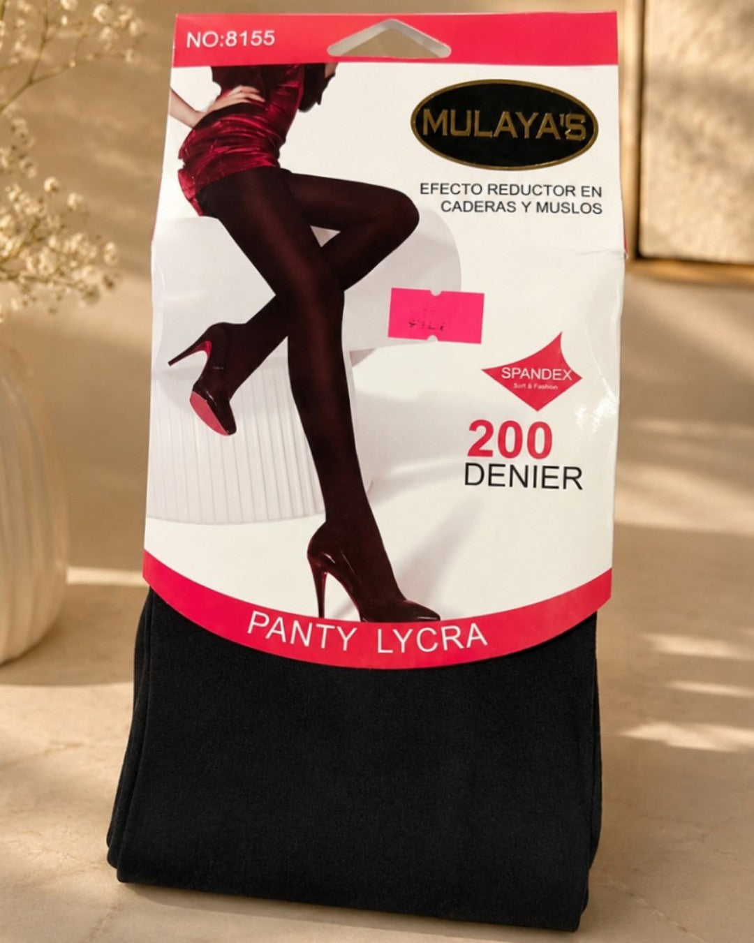 8155 PANTIMEDIAS NEGRAS EFECTO REDUCTOR