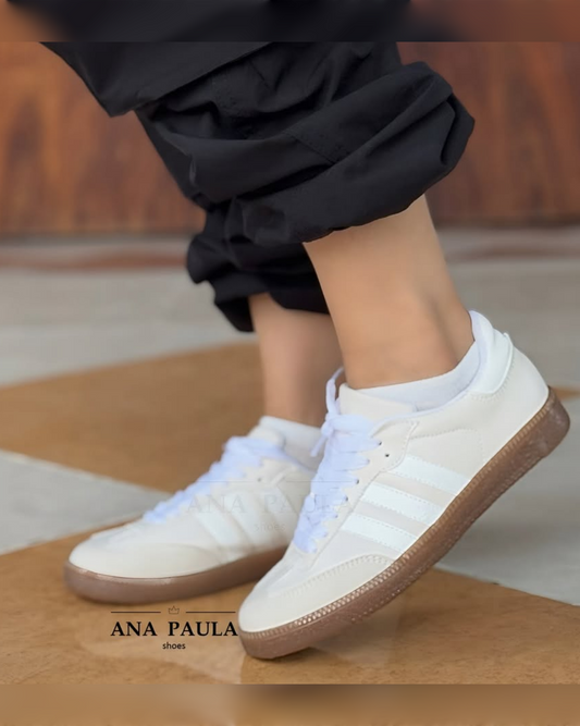 TENIS BLANCO CON NUDE TEN-3015